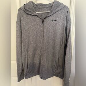 Nike Gray Zip-Up Hoodie